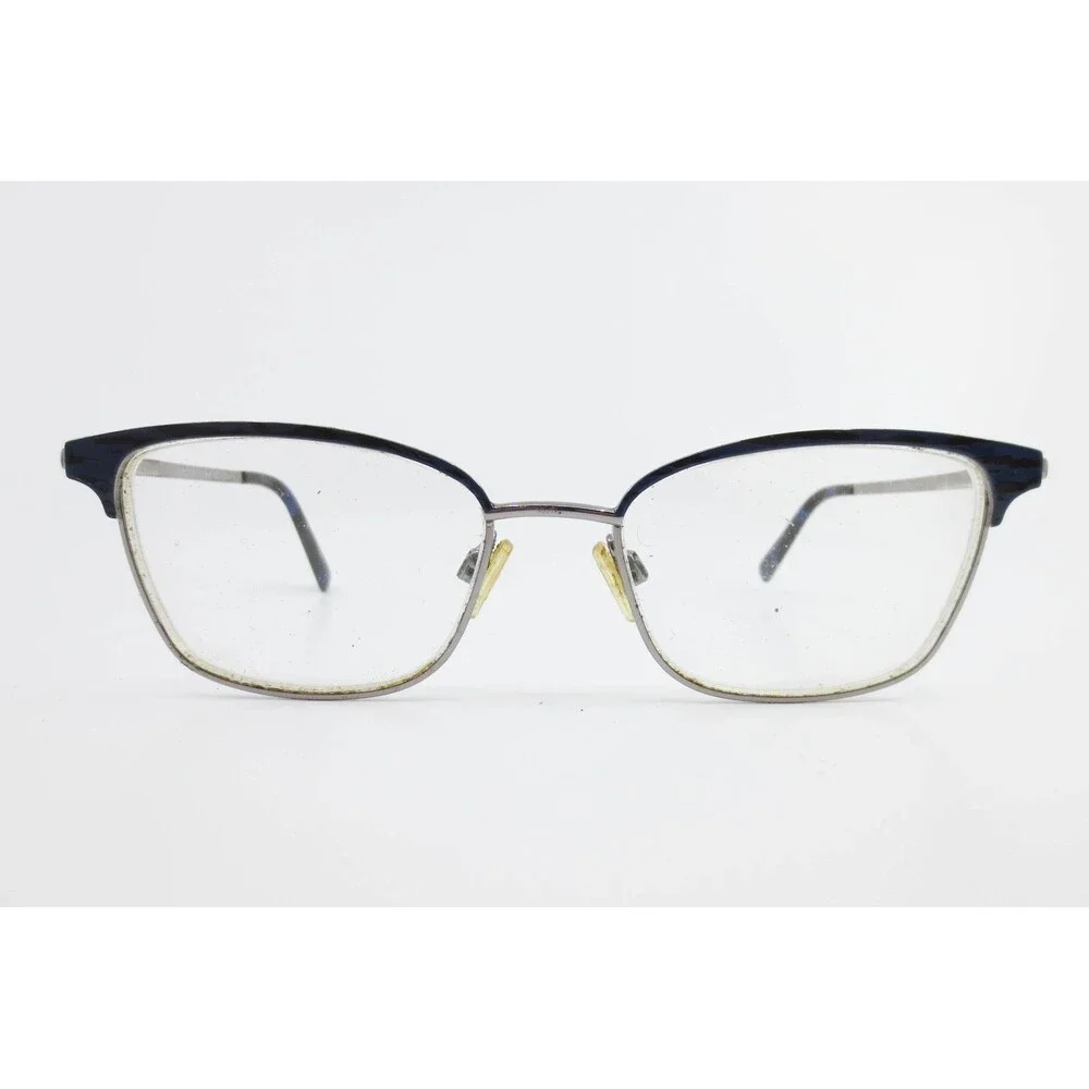 Salsa SA 20213 Eyeglass Frames Black Blue Gunmetal Cat Eye 52-17-135 35421